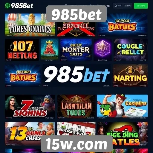 Comparação de jogos disponíveis na plataforma 985bet